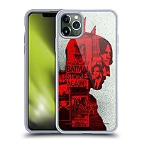 Head Case Designs Officially Licensed The Batman Collage Neo-Noir Graphics Soft Gel Case Compatible with Apple iPhone 11 Pro Max and Compatible with MagSafe Accessories
