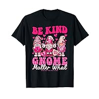 Gnomes Valentines Day Be Kind Gnome Matter What Gnomes Heart T-Shirt