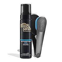 Dark Self Tanning Foam + Back Applicator | Includes Lightweight Foam and 1 Back Applicator with 3 Replacement Pads ($36 Value)