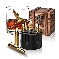 Gifts for Men Dad Husband Fathers Day, Whiskey Stones, Unique Anniversary Birthday Gift Ideas for Him Boyfriend, Man Cave Stuff Cool Gadgets Retirement Bourbon Presents for Uncle