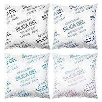 18'' x 18'' Set of 4 Silica Gel Package, Desiccant Silica Gel Do Not Eat Throw Away, Funny Pattern Throw Pillow Covers, Cushion Covers, Pillow Cases, Pillowcases 45cm x 45cm