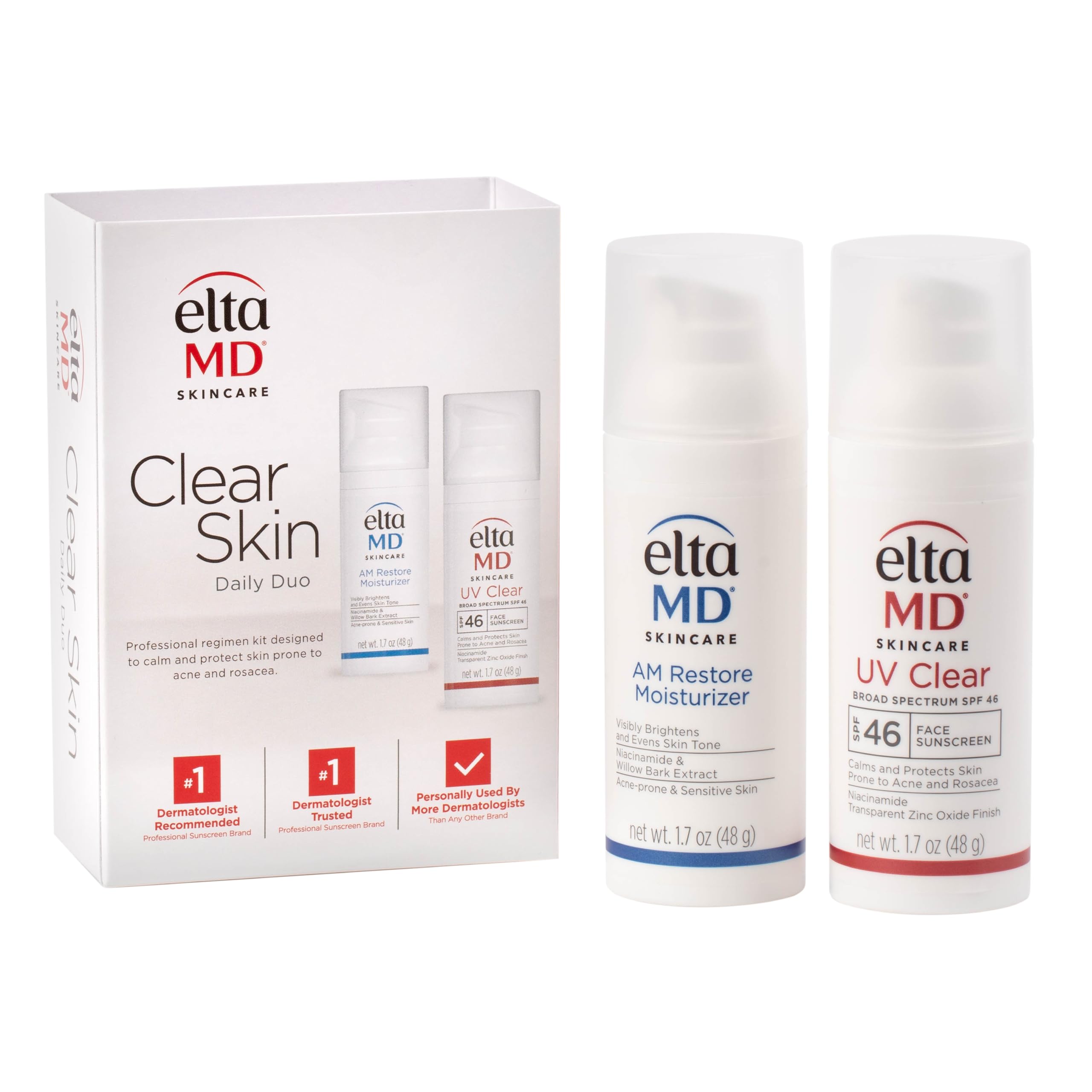 EltaMD AM Restore Facial Moisturizer Lotion, Oil Free Face Moisturizer with Hyaluronic Acid, Hydrates and Moisturizes Skin, Lightweight Formula, Safe for Sensitive Skin