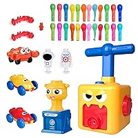Balloon Car Toy with Pump, Balloon Launcher Car Toy Set, Balloon Powered Car Toys, Balloon Racers Toy with Pump,Balloon Powered Cars, Creative Inflatable Racing Car for Kids (Monster)