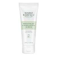 Botanical Exfoliating Scrub for All Skin Types, Face Scrub with Ivory Palm Seeds & Green Tea Extract, Gentle Exfoliating Face Wash, 3.4 Fl Oz