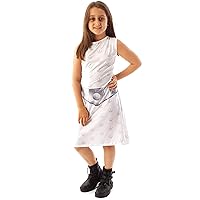 STAR WARS Girls Dress Princess Leia White Embroidered Fancy Dress Up 11-12 Years