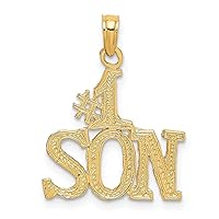 14k #1 SON Charm Fine Jewelry Gift For Her For Women