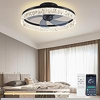 Smart Ceiling Fan with Lights, Low Profile Ceiling Fan with APP & Remote Control, 3 Color Temperature Change and 6 Speeds for Bedroom Living Room Kitchen - 22