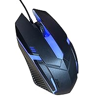 Wired Gaming Mouse, USB Computer Mouse with RGB Lights, Computer Mice with 7 Color Backlit, Comfortable Click for Windows 7/8/10/XP Vista Linux - Black