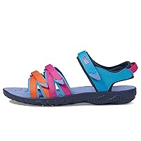 Teva Girls Tirra Sandal, Blue Rose Multi, 3 Little Kid