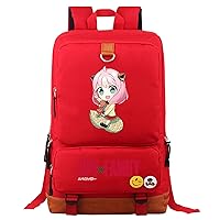 Wear Resistant Laptop Bag Spy Family Backpack-Cute Anime Graphic Knapsack for Travel,One Size