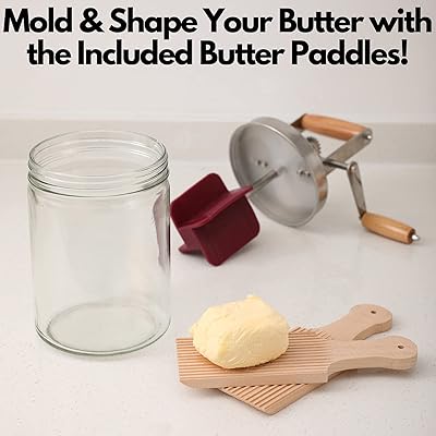 Mua Dazey Butter Churn - Hand Crank Butter Churner- Manual Butter Maker-  Beech Wood BUTTER PADDLES INCLUDED. Create Delicious Homemade Butter With  Your Own Hand Crank Dazey Butter Churner (Turn N Churn)