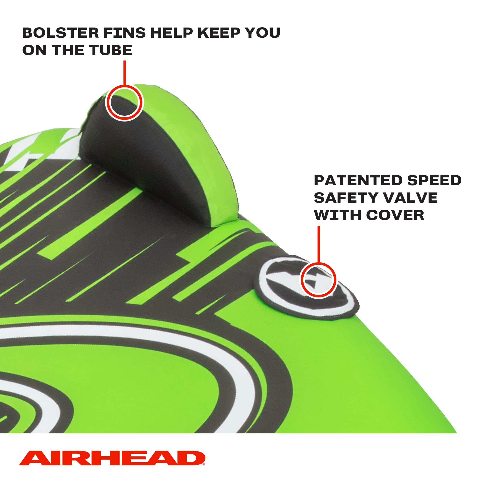 Airhead G-Force 4, 1-4 Rider Towable Tube for Boating