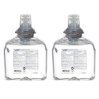 Purell TFX Advanced Hand Sanitizer E3-Rated Foam, Fragrance Free, 1200 mL Sanitizer Refill for Purell TFX Touch-Free Dispenser (Pack of 2) – 5393-02