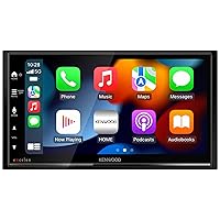 DMX809S eXcelon 6.95-Inch Capacitive Touch Screen, Car Stereo, Wireless and Wired CarPlay and Android Auto, Bluetooth, AM/FM HD Radio, MP3 Player, USB Port, Double DIN, 13-Band EQ, SiriusXM