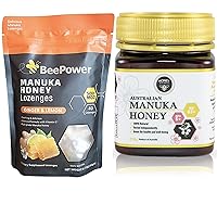 Manuka Honey Lozenges & Manuka Honey MGO 83+ 8.8 Oz Bundle