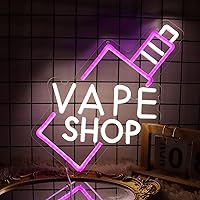 Smoke Shop Neon Sign for Business Advertising or Vape Shop Display.Atmosphere Neon Lights for Pub,Smoking Lounge.5V USB Powered.