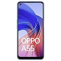 OPPO A55 CPH2325 Dual-SIM 64GB ROM + 4GB RAM (Only GSM | No CDMA) Factory Unlocked 4G/LTE Smartphone (Rainbow Blue) - International Version