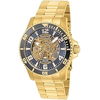 Invicta Men's Objet D Art Automatic-self-Wind 42mm Watch with Stainless-Steel Strap, Grey, Silver, Gold, Rose Gold, 22 (Model: 22606, 22605, 22604, 22603)