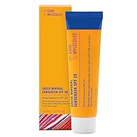 Sheer Mineral Sunscreen SPF 30 Minimal Whitecast Zinc Oxide Sunscreen with Hyaluronic Acid, Reef-Safe, UVA/UVB Protection - Skincare for Face