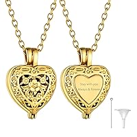 GOLDCHIC JEWELRY Stainless Steel Urn Necklaces for Ashes, Pet/Cross/Birthstone/Tree of Life Personalized Keepsake Memorial Jewelry