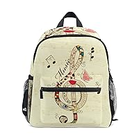 My Daily Kids Backpack Funny Music Treble Clef Nursery Bags for Preschool Children