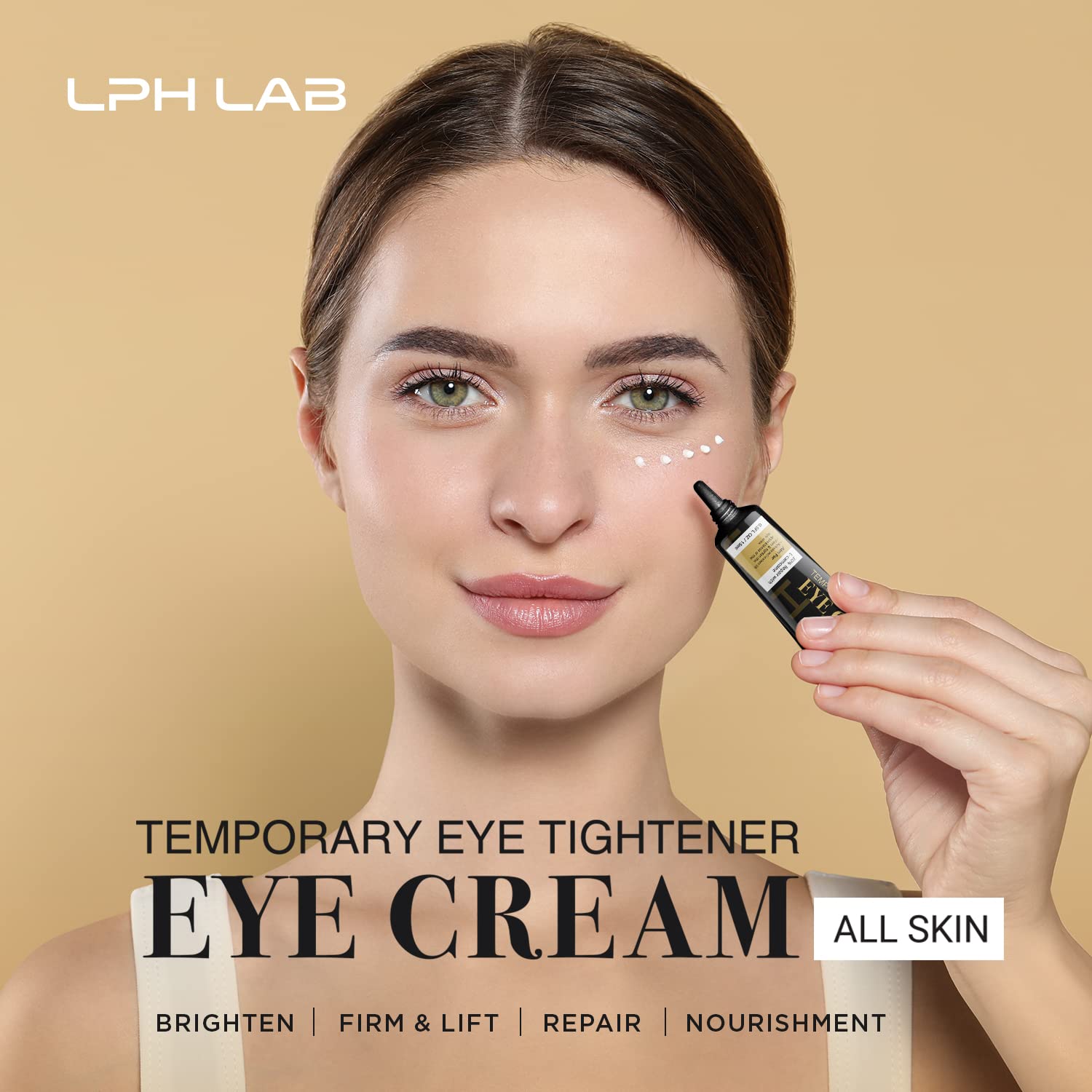 LPH LAB Temporary Eye Tightener Eye Cream, Instant Reduces Under-Eye Bags, Dark Circles & Puffiness, Anti Aging Fine Lines, Firm That Delicate Skin Under Your Eyes 0.5 oz