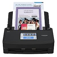 ScanSnap iX1600 Deluxe Versatile Cloud Enabled Document Scanner with Adobe Acrobat Pro for Mac or PC, Includes 4 Year Protection Plan, Black