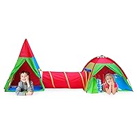 Giga Tent Action Dome and Teepee with Tunnel Play Tent Set