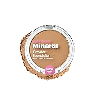Ruby Kisses Mineral Pressed Powder Foundation, Medium to Full Coverage Natural Finish 0.35 Ounce (Rich Beige)