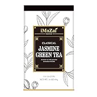 Imozai Jasmine Green Tea Loose Leaf | 16 Ounce | 100% Natural Tea |110-150 Cups Servings-Lower Caffeinated, Floral Aroma & Taste