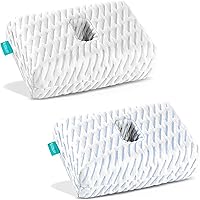 BLISSBURY Mini Ear Hole Pillow with Extra Ice Yarn Case | Travel-Friendly | Soothing Space for Ear Pains | Comfortable Side Sleeping Pillow for Ear Piercings, Earplugs, and Headphones