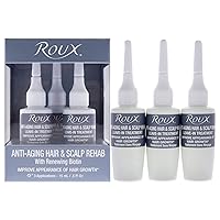 Roux Anti-Aging Hair & Scalp Rehab, Leave In Treatment Formulated with Renewing Biotin, 3 Applications, 5 Fl Oz