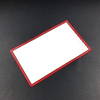Replacement Glass Top Upper Screen Frame Lens Cover LCD Screen Protector With Adhesive For New 3DS XL LL 2015 Console Red