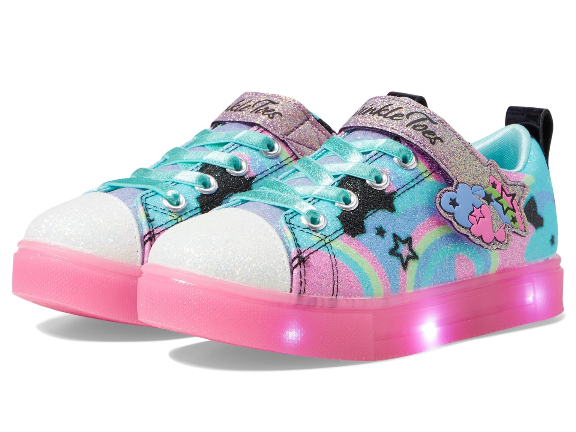 Skechers Girl's Twinkle Sparks Ice 2.0-Shim Sneaker