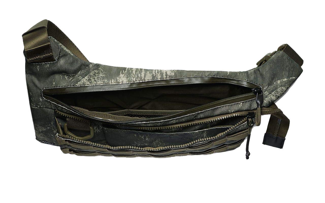 Nike Printed Small Item Waist Pack (One Size, AOP Olive Canvas(BA6380-395)/Black)
