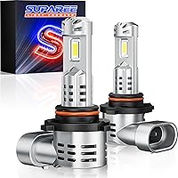 9005 LED Bulbs for High and Low Beam, 2024 Newest 30000LM +1000% Brightness, Diamond White 6500K, Plug and Play 1:1 Mini Size, Canbus Ready, 9005 HB3 LED Fog Light Bulbs, Pack of 2