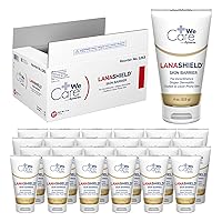 Dynarex LanaShield Skin Protectant Cream - Chafing Cream For Adult Diaper Dermatitis Rash - Seals Moisture & Protects Dry, Cracked Skin - 4oz Tube, 24 Per Case