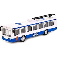 Trolley Bus Model MTRZ 6223-1:72 Scale Diecast Metal Model - Russian Collectible Toy Cars