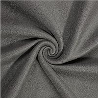 Solid Gray Anti-Pill Fleece Fabric by The Yard (Medium Weight)