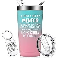 Mentor Gifts for Women - A Truly Great Mentor is Hard to Find - Mentor Teacher Gifts - Christmas Appreciation Retirement Gifts for Mentor, Teacher, Manager, Leader - 20oz Mentor Tumbler