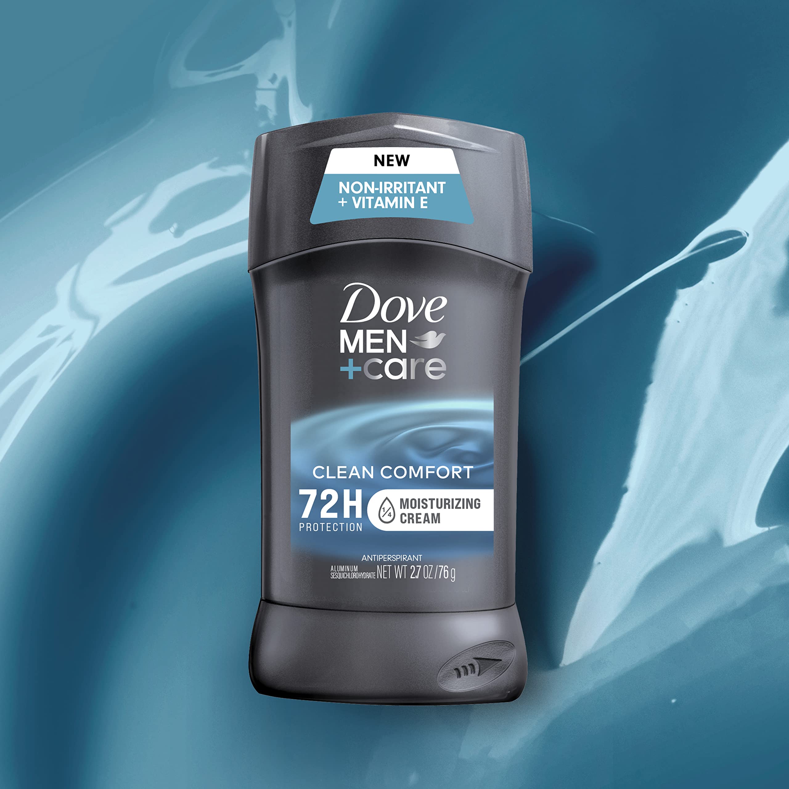 Dove Men+Care Antiperspirant Deodorant Stick Clean Comfort Twin Pack 72-Hour Sweat & Odor Protection Antiperspirant for Men With 1/4 Moisturizing Cream 2.7 oz