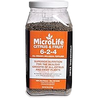MicroLife Citrus & Fruit (6-2-4) Professional Grade Granular Organic Biological Fertilizer, 7 LBS