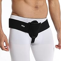 Inguinal Hernia Support for Men and Women - Hernia belt truss for both sides, groin support, hernia belts for men inguinal - Breathable and adjustable (S/M)