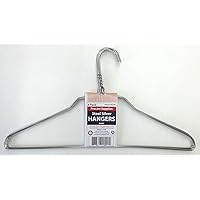 ProCare 6PACK Strong Silver Color Galvanized Metal Wire Shirt Hangers 16 Inch 13 Gauge
