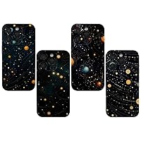 4 Styles Phone Cases Compatible for iPhone 14 pro/14 pro max/15 pro/15 pro max Cases, Planet Star