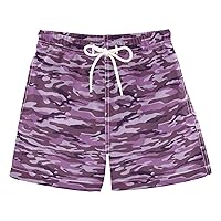 Boys Swim Trunks with Mesh Lining Toddler Swimwear Bathing Suit Quick Dry for Kids Drawstring