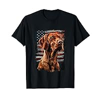 Vizsla American Flag T-Shirt