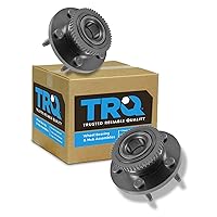 TRQ Front Wheel Bearing & Hub Assembly Set Compatible with 2005-2014 Ford Mustang