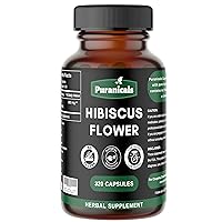 Hibiscus Flower Premium 320 Capsules Non GMO and Gluten Free | Herbal Supplement | 800 mg Per Serving | Made with 100% Pure Herb Hibiscus Flower
