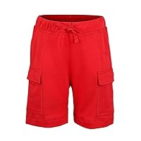 Kidsy Boys Casual Beach Cargo Shorts – Soft Cotton, Pull-On/Drawstring Closure, Two Pockets